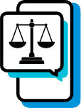 Justice smart phone icon