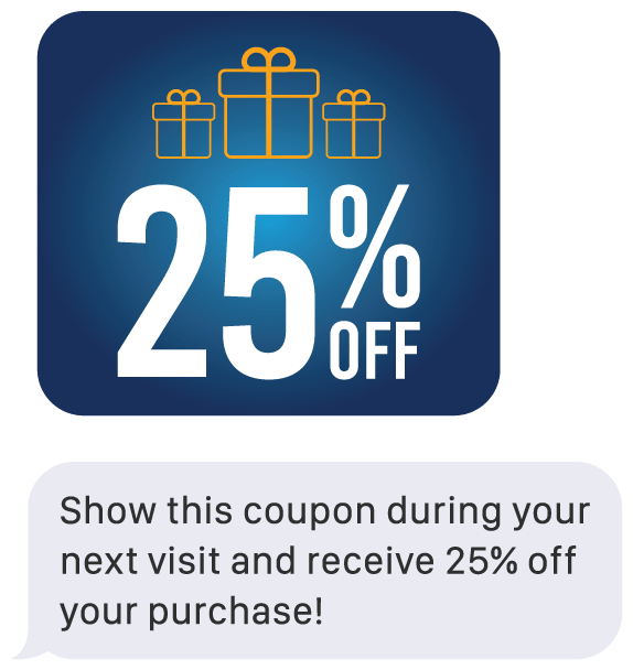 Retail promotion text message