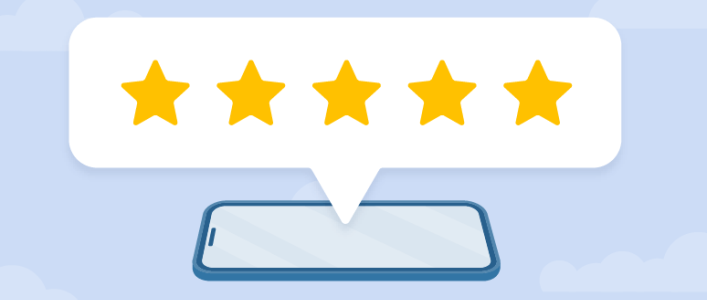 Five start customer service rating