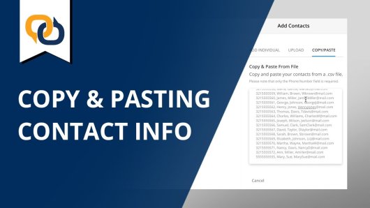 Thumbnail - Copy and Pasting Contact Info